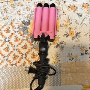 Pink Hair Waver Curling Iron